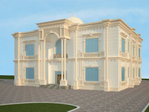 exterior villa 3d 3D Model