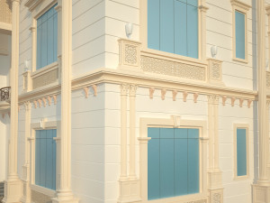 exterior villa 3d Modèle 3D