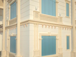exterior villa 3d 3D Model