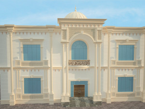 exterior villa 3d Modèle 3D