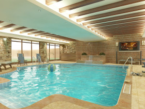3d interior swimming pool 3Dモデル