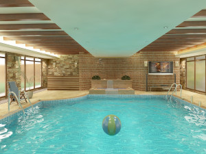 3d interior swimming pool Model 3D