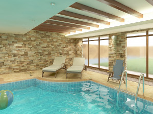 3d interior swimming pool Model 3D