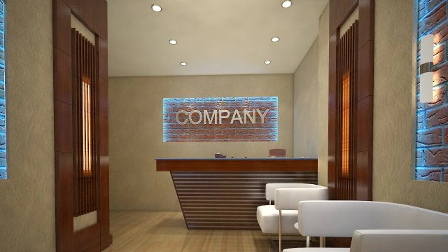 recepcja biura Model 3D .c4d .max .obj .3ds .fbx .stl .blend 