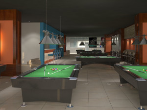 snooker club 3D Model