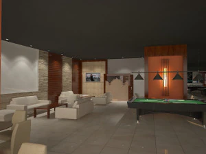 snooker club 3D Model