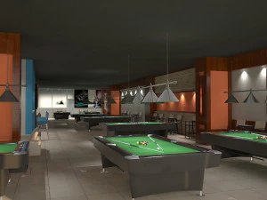 snooker club 3D Model