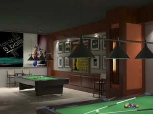 snooker club 3D Model