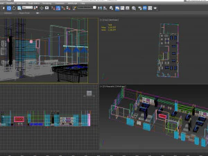 snooker club 3D Model