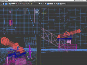Old historical cannon Model 3D