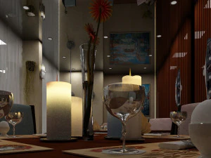 restaurant interior 3D Model
