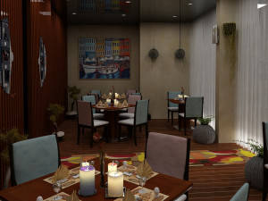restaurant interior 3D Модель
