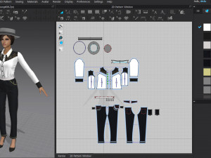 cowgirl simple clothes md-clo3d project objfbx 3D मॉडल