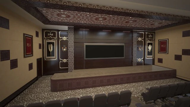 Teatro Modelo 3D .c4d .max .obj .3ds .fbx .stl .blend 