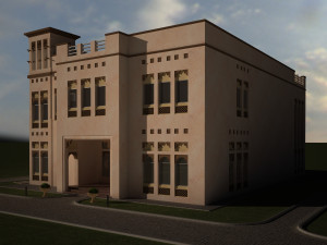 Heritage Villa Exterior 3D Model 3D