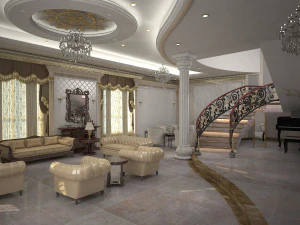 Living Room Interiors 3D Scene 3D Model