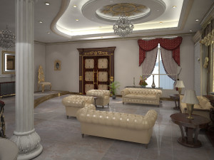 Living Room Interiors 3D Scene 3D Model