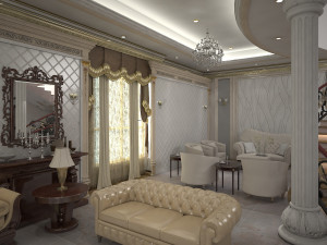 Living Room Interiors 3D Scene 3D Model