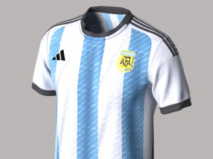 ARGENTINA 22 AWAY Home JERSEY WORLD CUP 2022 - CLO3D MD 3D Model