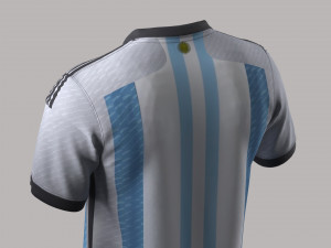 ARGENTINA 22 AWAY Home JERSEY WORLD CUP 2022 - CLO3D MD 3D Model
