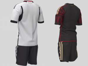 GERMANY 22 AWAY Home JERSEY WORLD CUP 2022 - CLO MD 3D Model