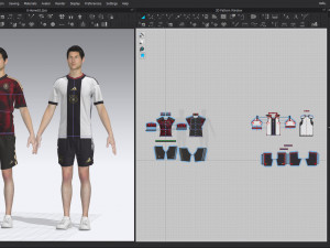 GERMANY 22 AWAY Home JERSEY WORLD CUP 2022 - CLO MD 3D Model