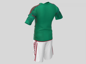 MAXICO 22 AWAY Home JERSEY WORLD CUP 2022 - Zprj Fbx Obj 3Dモデル