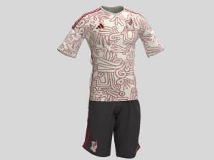 MAXICO 22 AWAY Home JERSEY WORLD CUP 2022 - Zprj Fbx Obj 3Dモデル