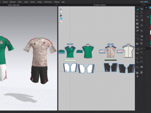 MAXICO 22 AWAY Home JERSEY WORLD CUP 2022 - Zprj Fbx Obj 3Dモデル