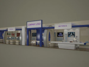 Exhibition Stand 3D Model