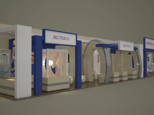 Exhibition Stand 3D Model