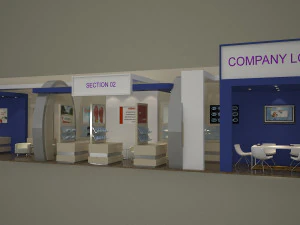 Exhibition Stand 3D Model