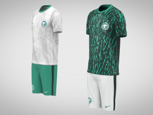 KSA 22 AWAY Home JERSEY WORLD CUP 2022 - Zprj Fbx Obj Model 3D
