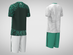 KSA 22 AWAY Home JERSEY WORLD CUP 2022 - Zprj Fbx Obj Model 3D