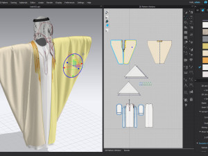 Men Arab Cloak- Beshit - Ghutra and headband - Zprj ProjectOBJ FBX 3D Model