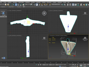 Men Arab Cloak- Beshit - Ghutra and headband - Zprj ProjectOBJ FBX 3D Model