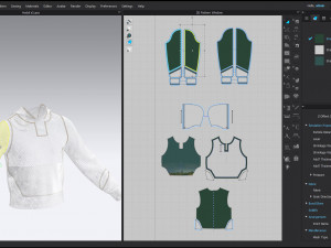 Hoodie for men MD- Clo3d zprj project fbx obj Modelo 3D