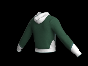 Hoodie for men MD- Clo3d zprj project fbx obj Modelo 3D