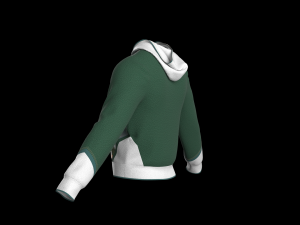 Hoodie for men MD- Clo3d zprj project fbx obj Modelo 3D