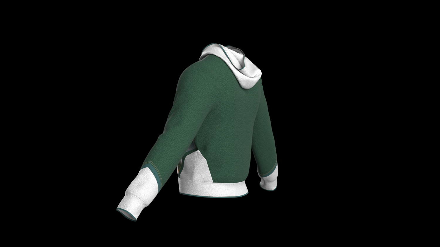 Basic male full zip hoodie ZPRJ OBJ FBX | 3D model