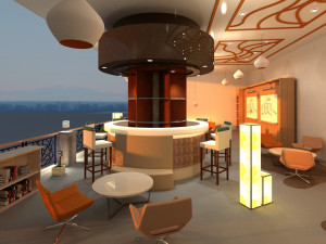 Coffe shop 3D Model