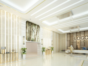 Modern entrance lobby Modelo 3D