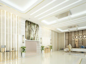 Lobby d'ingresso moderna Modello 3D