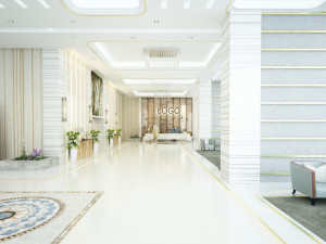 Modern entrance lobby 3D Model