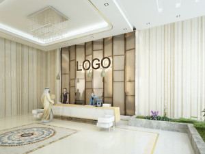 Modern entrance lobby 3D Model