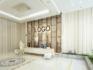 Modern entrance lobby 3D Model