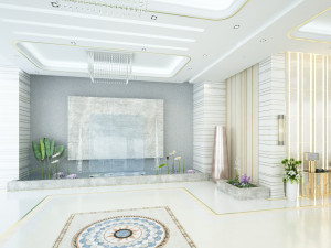 Modern entrance lobby 3D Model