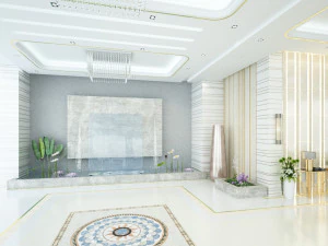 Modern entrance lobby 3D Model