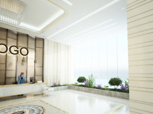 Modern entrance lobby 3D Model