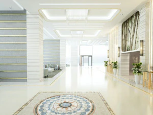 Modern entrance lobby 3D Model